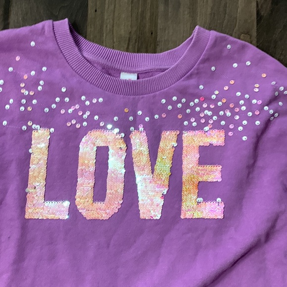 Justice Flip Sequin Long Sleeve Shirt - Picture 2 of 4